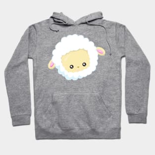 Cute Sheep, Little Sheep, Baby Sheep, White Sheep Hoodie